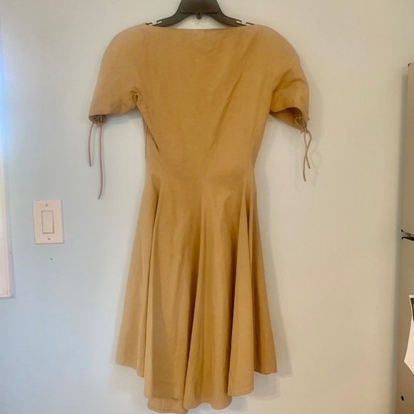 VINTAGE Bill kaiserman khaki trench dress - Picture 3 of 10